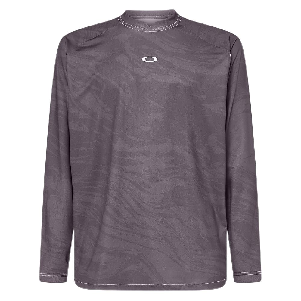 Oakley Men's Reduct Notch Long Sleeve Jersey, Duality Swirl